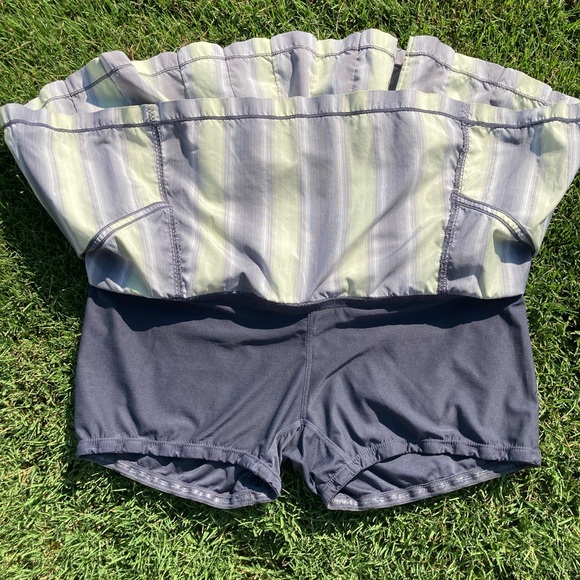 Lululemon Athletica Reflective Gray/Citron Tennis Pickleball Skirt 10 - Picture 5 of 8